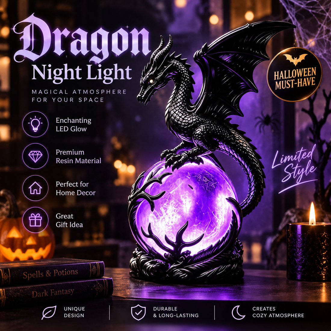 Dragon Night Lamp By Amelly